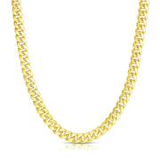 Bids.com 6.15mm 10k Yellow Gold Semi Solid Miami Cuban Chain Necklaces White Smoke 22 / Yellow Gold,24 / Yellow Gold,26 / Yellow Gold