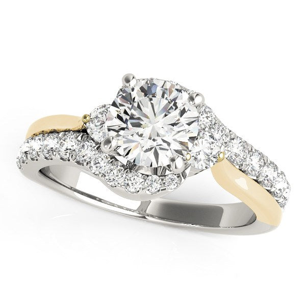 Bids.com 14k White And Yellow Gold Round Bypass Diamond Engagement Ring (1 1/2 cttw) Rings White Smoke 3 / Two-Tone Gold,3.5 / Two-Tone Gold,4 / Two-Tone Gold,4.5 / Two-Tone Gold,5 / Two-Tone Gold,5.5 / Two-Tone Gold,6 / Two-Tone Gold,6.5 / Two-Tone Gold,7 / Two-Tone Gold,7.5 / Two-Tone Gold,8 / Two-Tone Gold,8.5 / Two-Tone Gold,9 / Two-Tone Gold