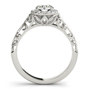 Bids.com 14k White Gold Halo Antique Style Round Diamond Engagement Ring (5/8 cttw) Rings White Smoke 3 / White Gold,3.5 / White Gold,4 / White Gold,4.5 / White Gold,5 / White Gold,5.5 / White Gold,6 / White Gold,6.5 / White Gold,7 / White Gold,7.5 / White Gold,8 / White Gold,8.5 / White Gold,9 / White Gold