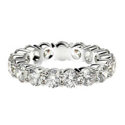 Bids.com Round Cut Lab Grown Diamond Eternity Ring in 14k White Gold (3 cttw FG/VS2) Rings White Smoke 4 / White Gold,4.5 / White Gold,5 / White Gold,5.5 / White Gold,6 / White Gold,6.5 / White Gold,7 / White Gold,7.5 / White Gold,8 / White Gold,8.5 / White Gold,9 / White Gold