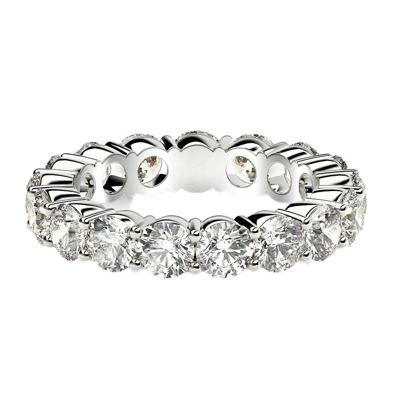 Bids.com Round Cut Lab Grown Diamond Eternity Ring in 14k White Gold (3 cttw FG/VS2) Rings White Smoke 4 / White Gold,4.5 / White Gold,5 / White Gold,5.5 / White Gold,6 / White Gold,6.5 / White Gold,7 / White Gold,7.5 / White Gold,8 / White Gold,8.5 / White Gold,9 / White Gold