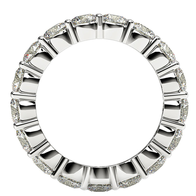 Bids.com Round Cut Lab Grown Diamond Eternity Ring in 14k White Gold (3 cttw FG/VS2) Rings White Smoke 4 / White Gold,4.5 / White Gold,5 / White Gold,5.5 / White Gold,6 / White Gold,6.5 / White Gold,7 / White Gold,7.5 / White Gold,8 / White Gold,8.5 / White Gold,9 / White Gold