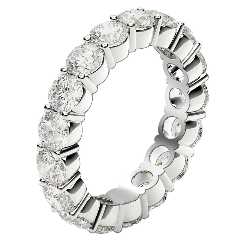 Bids.com Round Cut Lab Grown Diamond Eternity Ring in 14k White Gold (3 cttw FG/VS2) Rings White Smoke 4 / White Gold,4.5 / White Gold,5 / White Gold,5.5 / White Gold,6 / White Gold,6.5 / White Gold,7 / White Gold,7.5 / White Gold,8 / White Gold,8.5 / White Gold,9 / White Gold