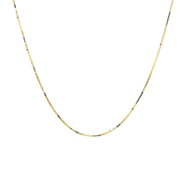 Bids.com 14k Yellow Gold Classic Box Chain 0.45mm Necklaces White Smoke 16 / Yellow Gold,18 / Yellow Gold,20 / Yellow Gold