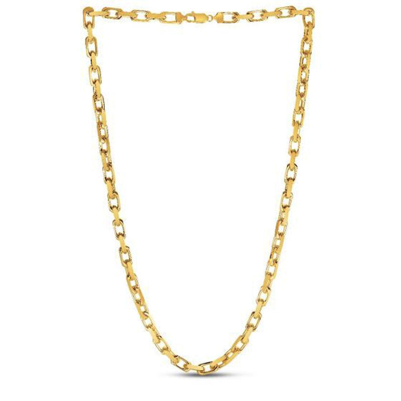 Bids.com 14k Yellow Gold French Cable Link Chain (6.10 mm) Necklaces White Smoke 20 / Yellow Gold,22 / Yellow Gold,24 / Yellow Gold,26 / Yellow Gold