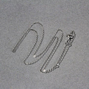 Bids.com Double Extendable Piatto Chain in 14k White Gold (1.2mm) Necklaces Light Slate Gray 18 / White Gold