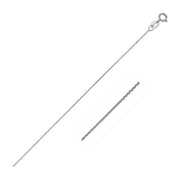 Bids.com 14k White Gold Diamond Cut Cable Link Chain 0.8mm Necklaces White Smoke 16 / White Gold,18 / White Gold