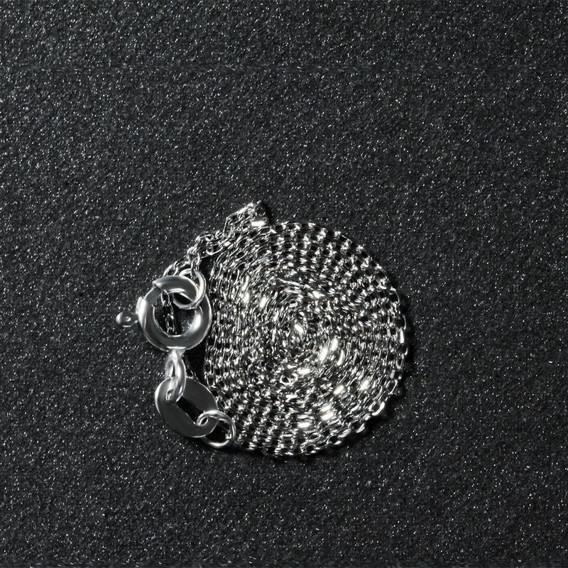 Bids.com 14k White Gold Diamond Cut Cable Link Chain 0.8mm Necklaces Dark Slate Gray 16 / White Gold,18 / White Gold
