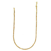 Bids.com 14k Yellow Gold Figa Rope Chain (3.00 mm) Necklaces White Smoke 22 / Yellow Gold