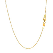 Bids.com Double Extendable Cable Chain in 14k Yellow Gold (1.0mm) Necklaces White Smoke 18 / Yellow Gold