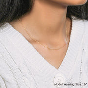 Bids.com 18k Yellow Gold Diamond Cut Cable Link Chain (0.80 mm) Necklaces Lavender 16 / Yellow Gold,18 / Yellow Gold