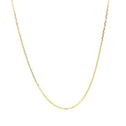 Bids.com 18k Yellow Gold Diamond Cut Cable Link Chain (0.80 mm) Necklaces White Smoke 16 / Yellow Gold,18 / Yellow Gold