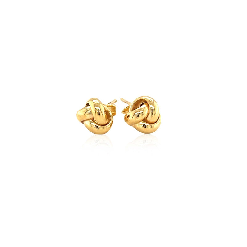 Bids.com 10k Yellow Gold Love Knot Stud Earrings Earrings White Smoke Yellow Gold