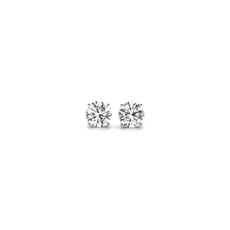 Bids.com 1/2 cttw Lab Grown Round Diamond Stud Earrings 14k White Gold (G/VS2) Earrings White Smoke White Gold