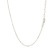 Bids.com 14k White Gold Necklace with Round Diamond Charms Necklaces White Smoke 16 / White Gold,18 / White Gold