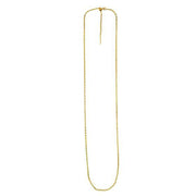 Bids.com Endless Adjustable Cable Chain in 14k Yellow Gold (1.70 mm) Necklaces White Smoke 22 / Yellow Gold