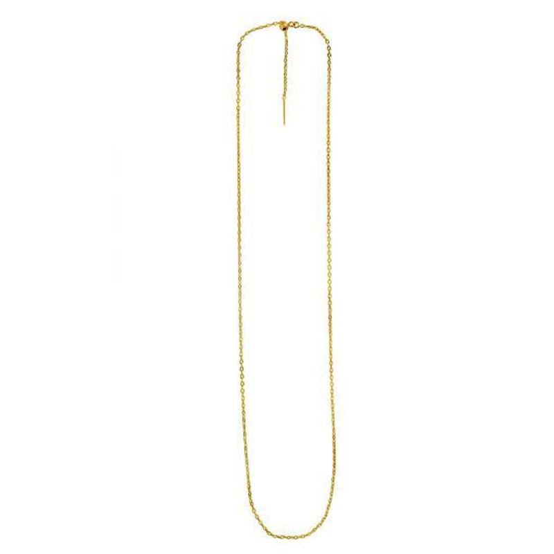 Bids.com Endless Adjustable Cable Chain in 14k Yellow Gold (1.70 mm) Necklaces White Smoke 22 / Yellow Gold