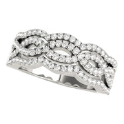 Bids.com Diamond Studded Ring with Four Curves in 14k White Gold (5/8 cttw) Rings White Smoke 3 / White Gold,3.5 / White Gold,4 / White Gold,4.5 / White Gold,5 / White Gold,5.5 / White Gold,6 / White Gold,6.5 / White Gold,7 / White Gold,7.5 / White Gold,8 / White Gold,8.5 / White Gold,9 / White Gold