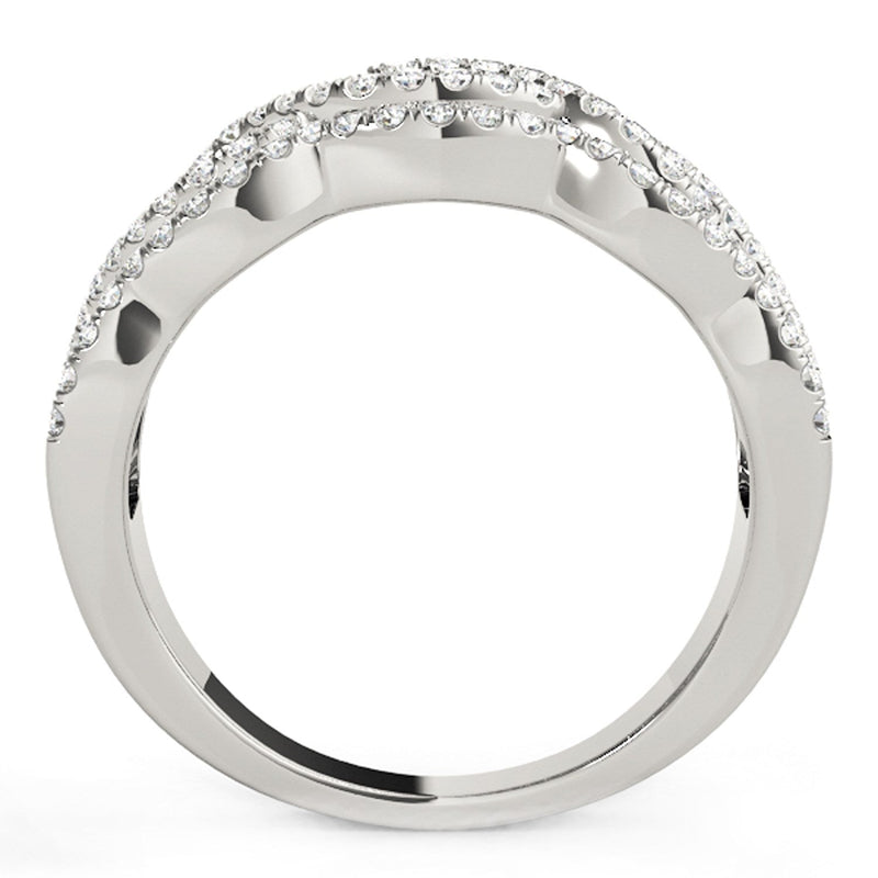 Bids.com Diamond Studded Ring with Four Curves in 14k White Gold (5/8 cttw) Rings White Smoke 3 / White Gold,3.5 / White Gold,4 / White Gold,4.5 / White Gold,5 / White Gold,5.5 / White Gold,6 / White Gold,6.5 / White Gold,7 / White Gold,7.5 / White Gold,8 / White Gold,8.5 / White Gold,9 / White Gold