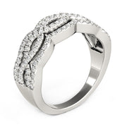 Bids.com Diamond Studded Ring with Four Curves in 14k White Gold (5/8 cttw) Rings White Smoke 3 / White Gold,3.5 / White Gold,4 / White Gold,4.5 / White Gold,5 / White Gold,5.5 / White Gold,6 / White Gold,6.5 / White Gold,7 / White Gold,7.5 / White Gold,8 / White Gold,8.5 / White Gold,9 / White Gold