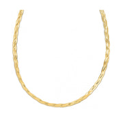 Bids.com 14k Yellow Gold Braided Herringbone Chain (3.20 mm) Necklaces White Smoke 16 / Yellow Gold,18 / Yellow Gold,20 / Yellow Gold