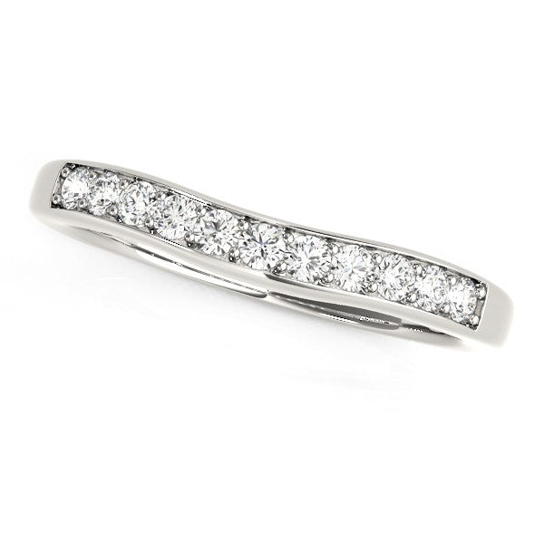 Bids.com 14k White Gold Curved Diamond Wedding Band (1/4 cttw) Rings White Smoke 3 / White Gold,3.5 / White Gold,4 / White Gold,4.5 / White Gold,5 / White Gold,5.5 / White Gold,6 / White Gold,6.5 / White Gold,7 / White Gold,7.5 / White Gold,8 / White Gold,8.5 / White Gold,9 / White Gold