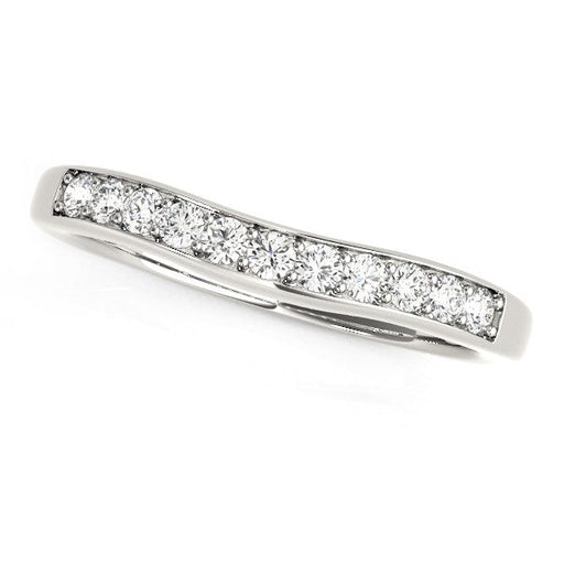 Bids.com 14k White Gold Curved Diamond Wedding Band (1/4 cttw) Rings White Smoke 3 / White Gold,3.5 / White Gold,4 / White Gold,4.5 / White Gold,5 / White Gold,5.5 / White Gold,6 / White Gold,6.5 / White Gold,7 / White Gold,7.5 / White Gold,8 / White Gold,8.5 / White Gold,9 / White Gold