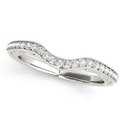 Bids.com 14k White Gold Prong Set Curved Diamond Wedding Ring (1/6 cttw) Rings White Smoke 3 / White Gold,3.5 / White Gold,4 / White Gold,4.5 / White Gold,5 / White Gold,5.5 / White Gold,6 / White Gold,6.5 / White Gold,7 / White Gold,7.5 / White Gold,8 / White Gold,8.5 / White Gold,9 / White Gold