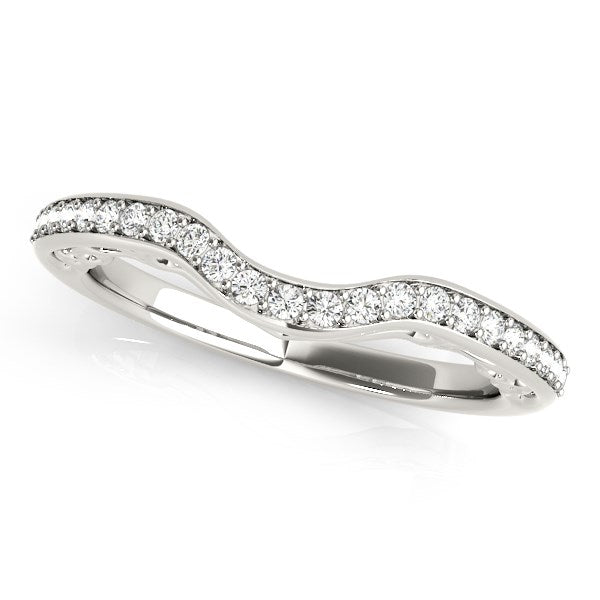 Bids.com 14k White Gold Prong Set Curved Diamond Wedding Ring (1/6 cttw) Rings White Smoke 3 / White Gold,3.5 / White Gold,4 / White Gold,4.5 / White Gold,5 / White Gold,5.5 / White Gold,6 / White Gold,6.5 / White Gold,7 / White Gold,7.5 / White Gold,8 / White Gold,8.5 / White Gold,9 / White Gold