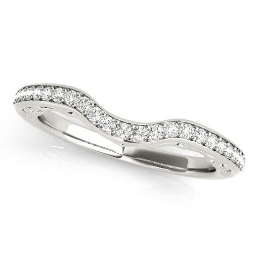 Bids.com 14k White Gold Prong Set Curved Diamond Wedding Ring (1/6 cttw) Rings White Smoke 3 / White Gold,3.5 / White Gold,4 / White Gold,4.5 / White Gold,5 / White Gold,5.5 / White Gold,6 / White Gold,6.5 / White Gold,7 / White Gold,7.5 / White Gold,8 / White Gold,8.5 / White Gold,9 / White Gold
