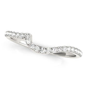 Bids.com 14k White Gold Round Pave Setting Curved Diamond Wedding Ring (1/5 cttw) Rings White Smoke 3 / White Gold,3.5 / White Gold,4 / White Gold,4.5 / White Gold,5 / White Gold,5.5 / White Gold,6 / White Gold,6.5 / White Gold,7 / White Gold,7.5 / White Gold,8 / White Gold,8.5 / White Gold,9 / White Gold