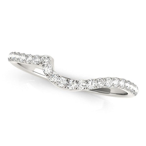 Bids.com 14k White Gold Round Pave Setting Curved Diamond Wedding Ring (1/5 cttw) Rings White Smoke 3 / White Gold,3.5 / White Gold,4 / White Gold,4.5 / White Gold,5 / White Gold,5.5 / White Gold,6 / White Gold,6.5 / White Gold,7 / White Gold,7.5 / White Gold,8 / White Gold,8.5 / White Gold,9 / White Gold