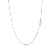 Bids.com 14k White Gold Polished Mini Heart Necklace Necklaces White Smoke 18 / White Gold