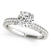 Bids.com 14k White Gold Antique Style Diamond Engagement Ring (1 1/8 cttw) Rings White Smoke 3 / White Gold,3.5 / White Gold,4 / White Gold,4.5 / White Gold,5 / White Gold,5.5 / White Gold,6 / White Gold,6.5 / White Gold,7 / White Gold,7.5 / White Gold,8 / White Gold,8.5 / White Gold,9 / White Gold