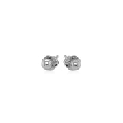 Bids.com 14k White Gold Spherical Stud Earrings (3.0 mm) Earrings White Smoke White Gold