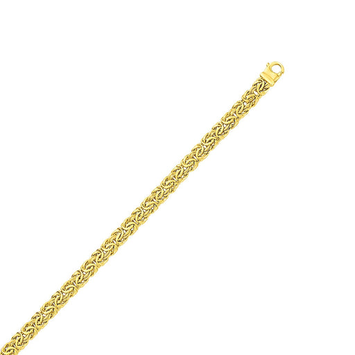 Bids.com 10k Yellow Gold Byzantine Design Chain Bracelet Bracelets White Smoke 7.25 / Yellow Gold,8 / Yellow Gold