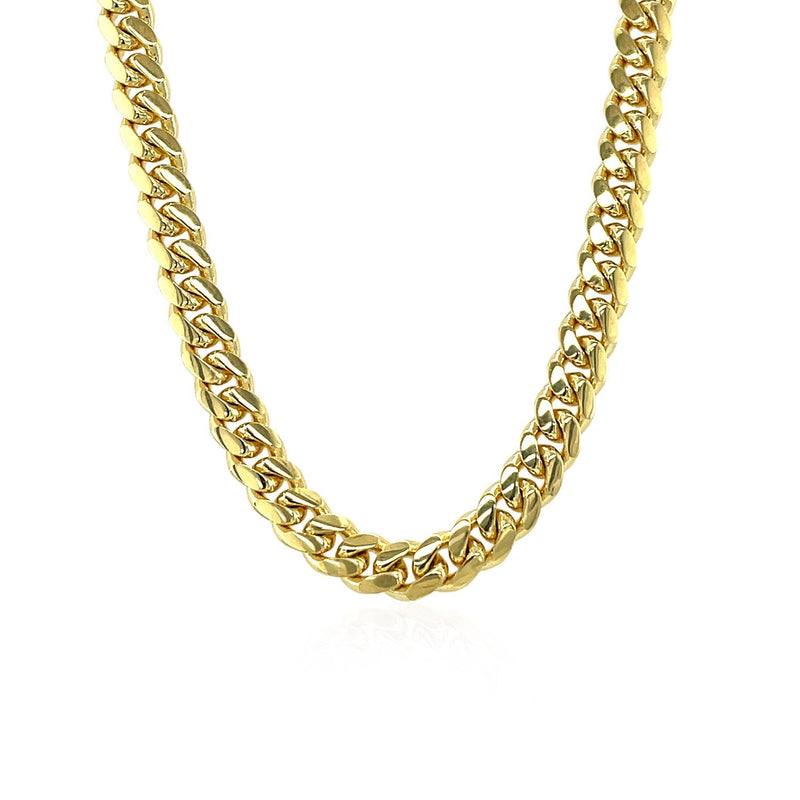 Bids.com 5.0mm 14k Yellow Gold Classic Miami Cuban Solid Chain Necklaces White Smoke 22 / Yellow Gold,24 / Yellow Gold,26 / Yellow Gold,18 / Yellow Gold,20 / Yellow Gold