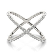 Bids.com 14k White Gold X Style Thin Ring with Diamonds (1/2 cttw) Rings White Smoke 3 / White Gold,3.5 / White Gold,4 / White Gold,4.5 / White Gold,5 / White Gold,5.5 / White Gold,6 / White Gold,6.5 / White Gold,7 / White Gold,7.5 / White Gold,8 / White Gold,8.5 / White Gold,9 / White Gold