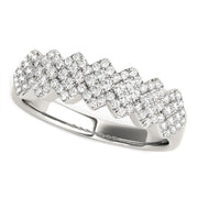 Bids.com Diamond Studded Wide Multi-Diagonal Pattern Ring in 14k White Gold (5/8 cttw) Rings White Smoke 3 / White Gold,3.5 / White Gold,4 / White Gold,4.5 / White Gold,5 / White Gold,5.5 / White Gold,6 / White Gold,6.5 / White Gold,7 / White Gold,7.5 / White Gold,8 / White Gold,8.5 / White Gold,9 / White Gold