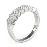 Bids.com Diamond Studded Wide Multi-Diagonal Pattern Ring in 14k White Gold (5/8 cttw) Rings White Smoke 3 / White Gold,3.5 / White Gold,4 / White Gold,4.5 / White Gold,5 / White Gold,5.5 / White Gold,6 / White Gold,6.5 / White Gold,7 / White Gold,7.5 / White Gold,8 / White Gold,8.5 / White Gold,9 / White Gold