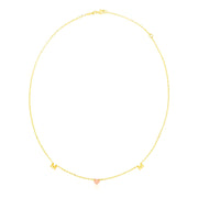 Bids.com 14k Yellow and Rose Gold Mom Necklace Necklaces White Smoke 18 / Two-Tone Gold