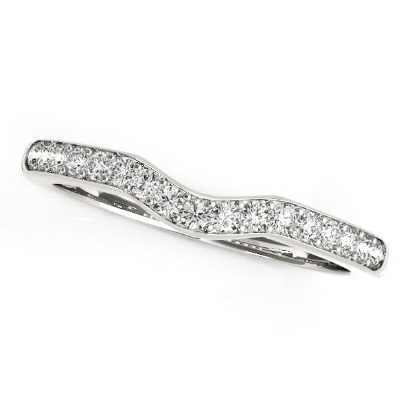 Bids.com 14k White Gold Curved Style Wedding Ring (1/4 cttw) Rings White Smoke 3 / White Gold,3.5 / White Gold,4 / White Gold,4.5 / White Gold,5 / White Gold,5.5 / White Gold,6 / White Gold,6.5 / White Gold,7 / White Gold,7.5 / White Gold,8 / White Gold,8.5 / White Gold,9 / White Gold
