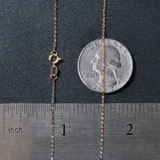 Bids.com 14k Rose Gold Polished Mini Heart Necklace Necklaces Dark Slate Gray 18 / Rose Gold
