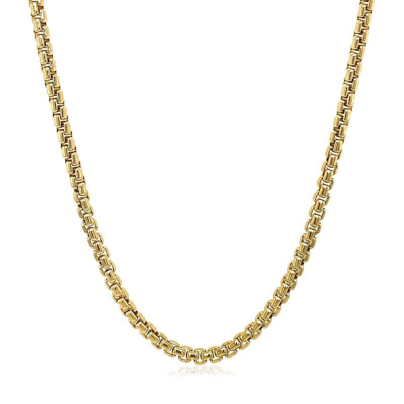 Bids.com 14k Yellow Gold Solid Round Box Chain 2.5 mm Necklaces White Smoke 16 / Yellow Gold,18 / Yellow Gold,20 / Yellow Gold,24 / Yellow Gold