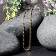 Bids.com 14k Yellow Gold Solid Round Box Chain 2.5 mm Necklaces Black 16 / Yellow Gold,18 / Yellow Gold,20 / Yellow Gold,24 / Yellow Gold