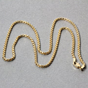 Bids.com 14k Yellow Gold Solid Round Box Chain 2.5 mm Necklaces Gray 16 / Yellow Gold,18 / Yellow Gold,20 / Yellow Gold,24 / Yellow Gold