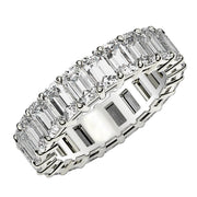 Bids.com Emerald Cut Lab Grown Diamond Eternity Ring in 14k White Gold (4 cttw FG/VS2) Rings White Smoke 4 / White Gold,4.5 / White Gold,5 / White Gold,5.5 / White Gold,6 / White Gold,6.5 / White Gold,7 / White Gold,7.5 / White Gold,8 / White Gold,8.5 / White Gold,9 / White Gold