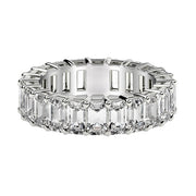 Bids.com Emerald Cut Lab Grown Diamond Eternity Ring in 14k White Gold (4 cttw FG/VS2) Rings White Smoke 4 / White Gold,4.5 / White Gold,5 / White Gold,5.5 / White Gold,6 / White Gold,6.5 / White Gold,7 / White Gold,7.5 / White Gold,8 / White Gold,8.5 / White Gold,9 / White Gold