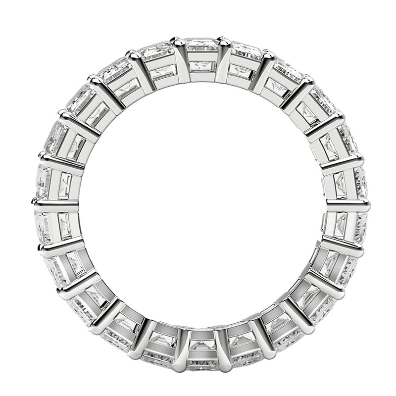 Bids.com Emerald Cut Lab Grown Diamond Eternity Ring in 14k White Gold (4 cttw FG/VS2) Rings White Smoke 4 / White Gold,4.5 / White Gold,5 / White Gold,5.5 / White Gold,6 / White Gold,6.5 / White Gold,7 / White Gold,7.5 / White Gold,8 / White Gold,8.5 / White Gold,9 / White Gold