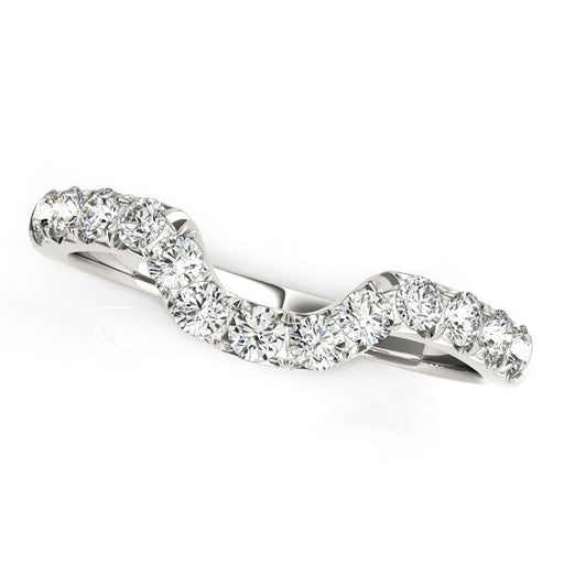 Bids.com 14k White Gold Curved Design Pave Diamond Wedding Ring (1/6 cttw) Rings White Smoke 3 / White Gold,3.5 / White Gold,4 / White Gold,4.5 / White Gold,5 / White Gold,5.5 / White Gold,6 / White Gold,6.5 / White Gold,7 / White Gold,7.5 / White Gold,8 / White Gold,8.5 / White Gold,9 / White Gold